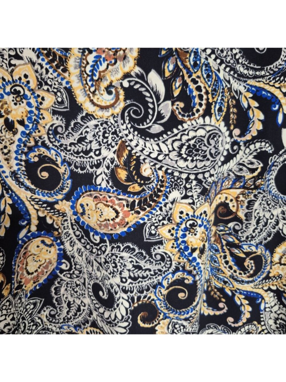 Karen Kane Women's Paisley Print Top 3/4 Sleeve Size 1X - Picture 6 of 7
